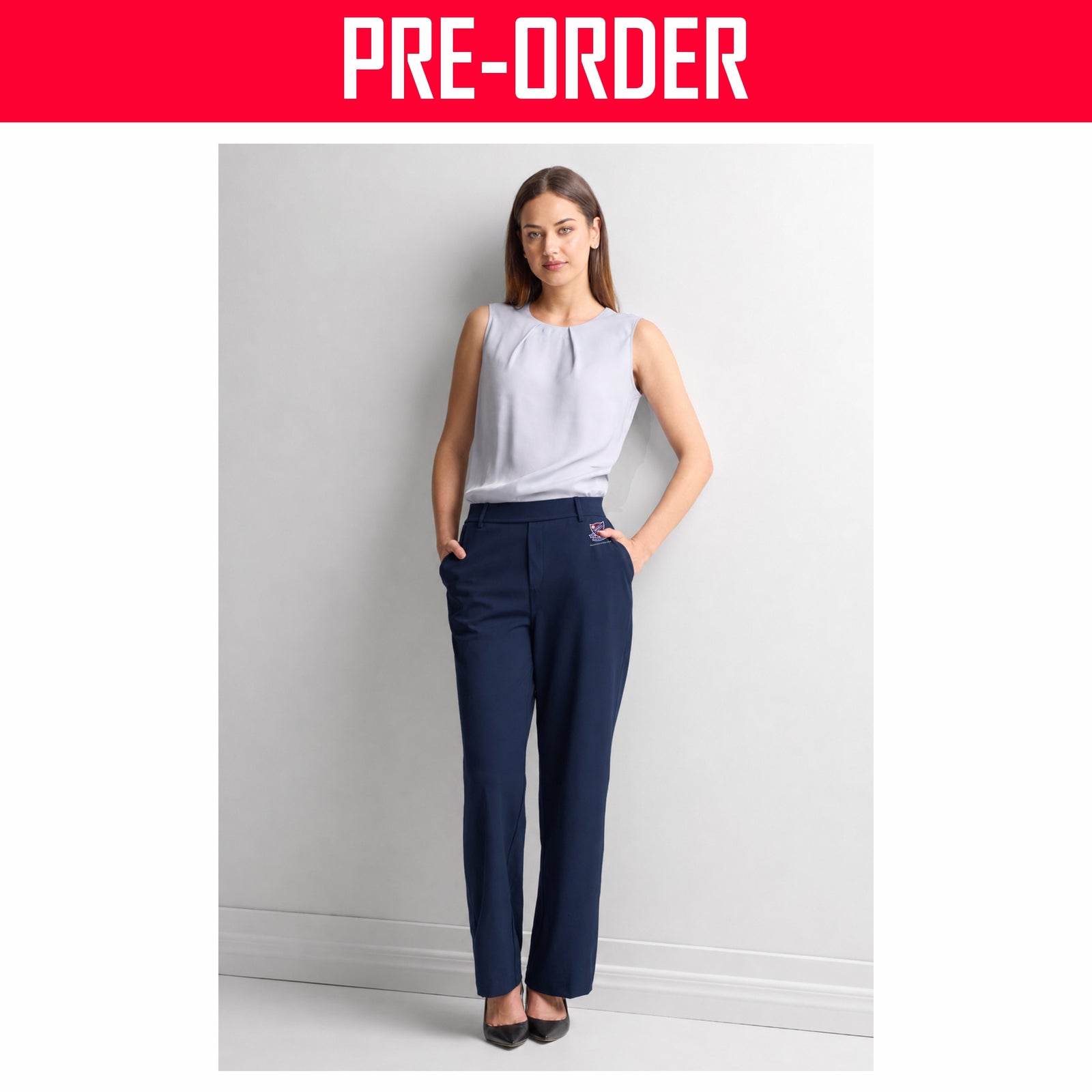 Wavell State High School - Soft Stretch Womens Pant - NAVY