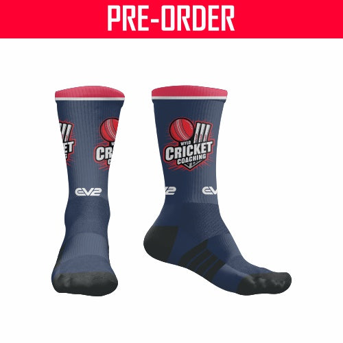 Wyld Cricket - Blue Pro Crew Sock