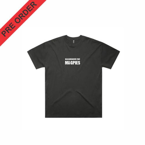 Kalangadoo Magpies - Mens Classic Oversized Tee - 5069 - Coal