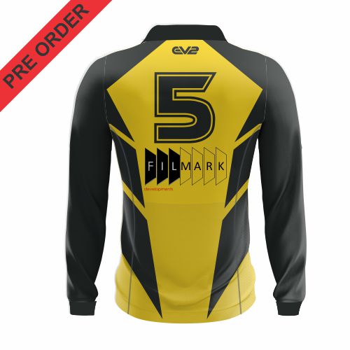 Creswick Cricket Club - Champion Cricket Shirt - Gold Long Sleeve