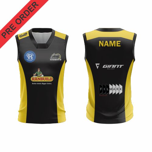 Creswick Cricket Club- Cricket Vest - Gold