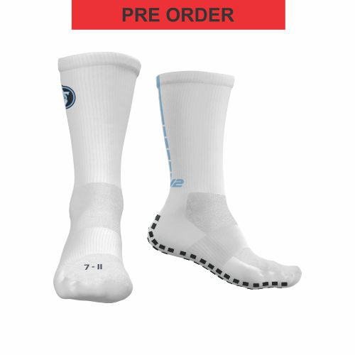 Port Augusta Titans - Pro Crew Sock - with Grip - White