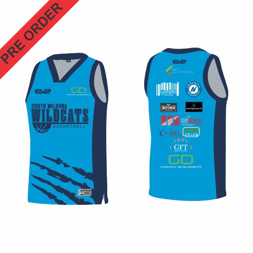 Wildcats Basketball Mildura - Reversible Basketball Singlet-Training