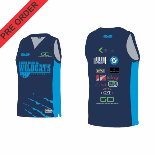 Wildcats Basketball Mildura - Reversible Basketball Singlet-Training
