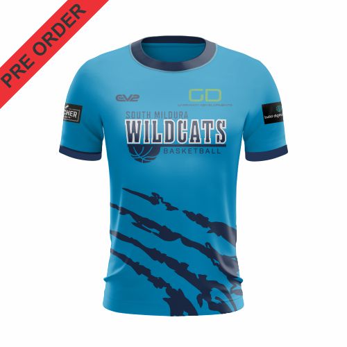 Wildcats Basketball Mildura - Training Shirt - Short Sleeve
