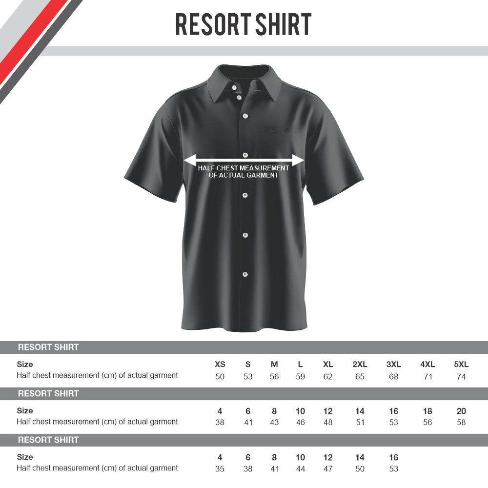 Helensvale Hogs RUFC (BEACH 5's) - Resort Shirt - Blue