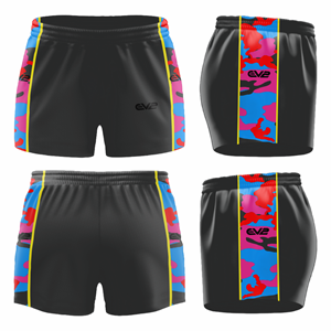 Rugby League Camoflague Pro Shorts ($25 - $35). (x 10)